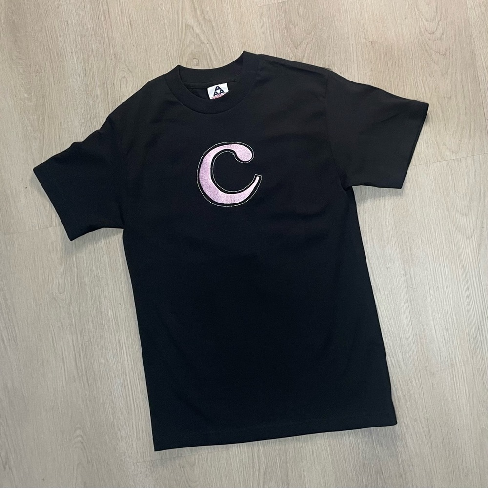 Alstyle Apparel and Activewear (AAA) Letter ‘C’ Embroidered Tee “Black”